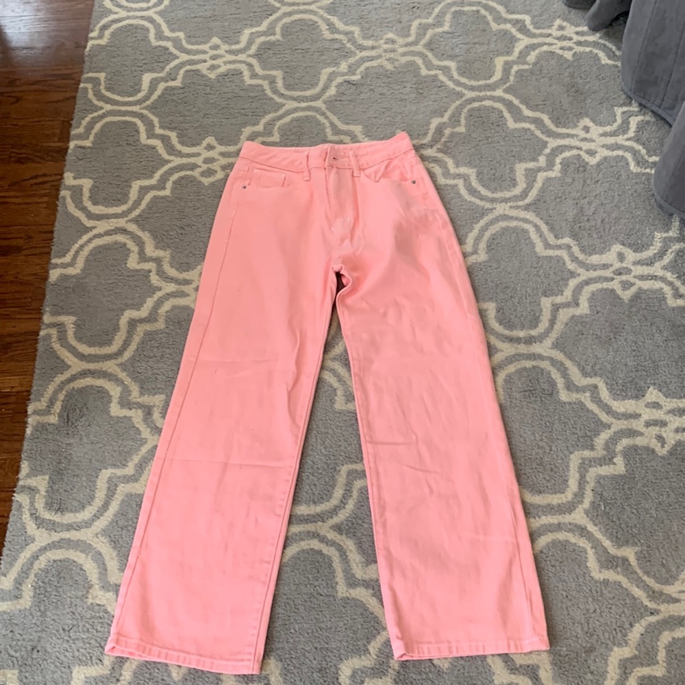 Baby pink jeans size medium